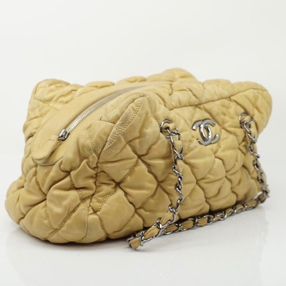 Chanel Beige Leather Quilted Bag #N7334H99 - Picture 2 of 16